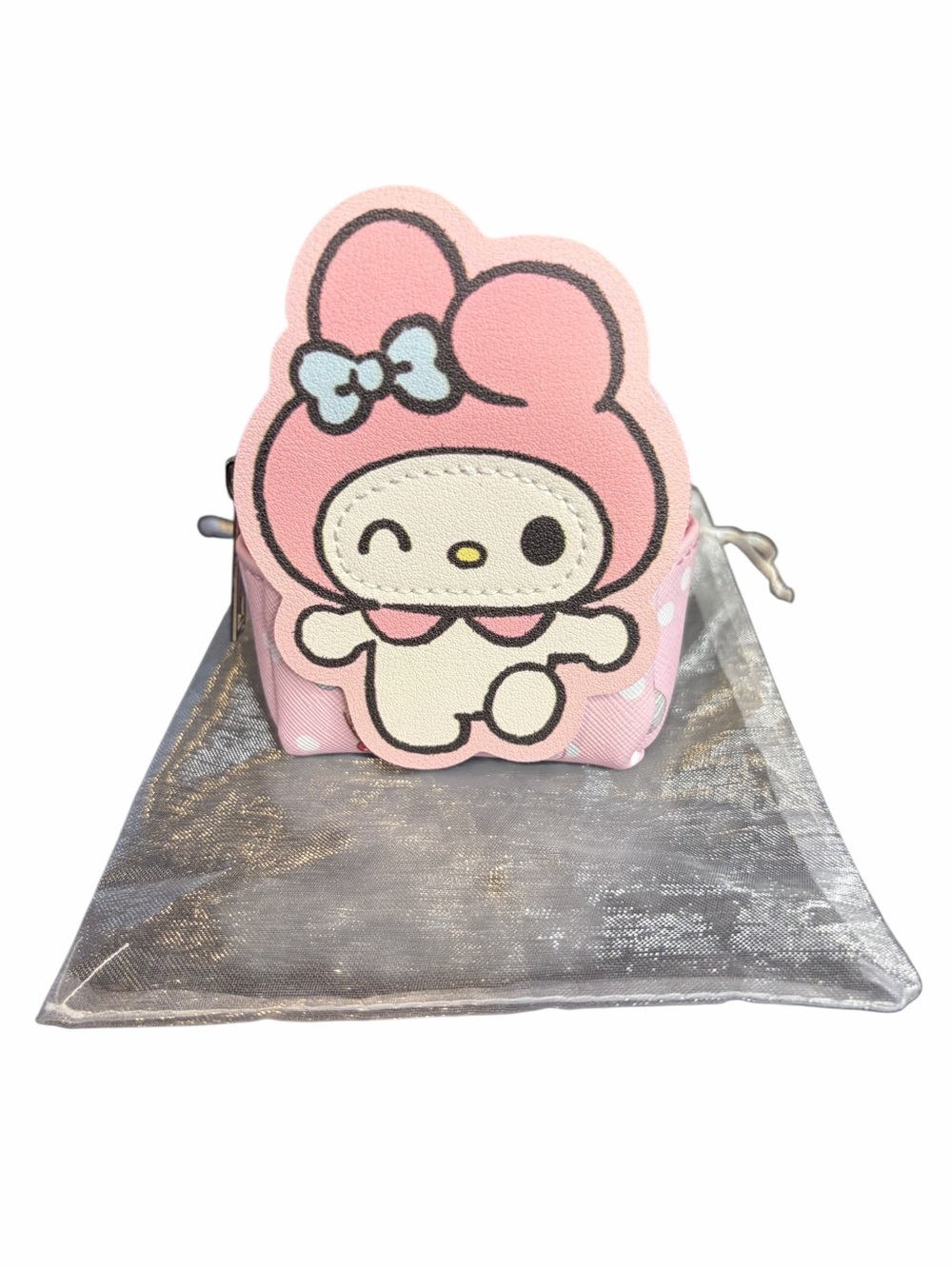My Melody Pink Character Drawstring Pouch (mini) bag charm